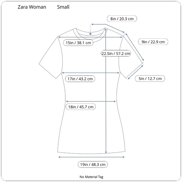 Zara Women Small Short  Hi-Low Sleeve Shirt with Bright Pattern & Button Up Back - Picture 12 of 13